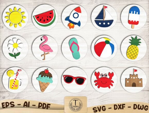 Download Layered Summer Signs SVG Bundle - Premium Resources