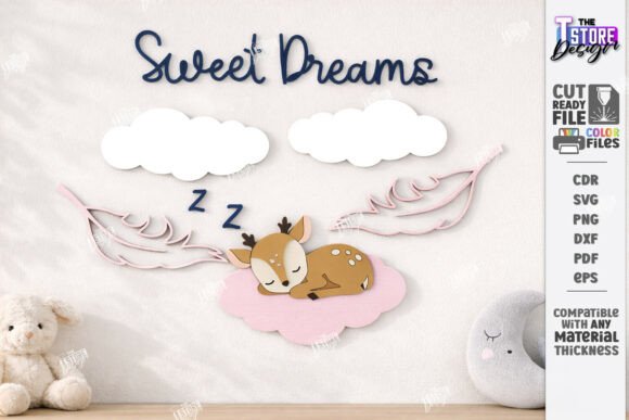 Download Nursery Wall Decor Laser Cut |Kids Laser - Decor Collection