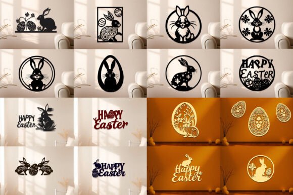 Download Laser Cut Easter Wall Decor SVG Bundle - Decor Collection