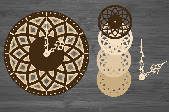 Download Laser Cut Decorative Wall Clock Svg - Decor Collection