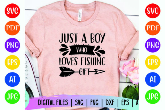 Download Just a Boy Who Loves Fishing Gift - Love Collection