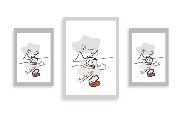 Download Mother and Child Love Wall Art Design - Love Collection