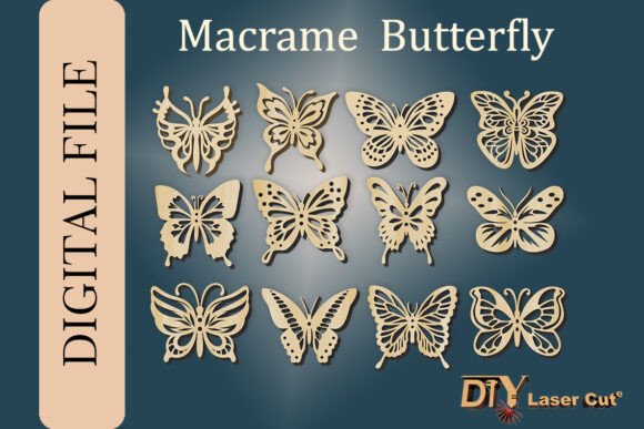 Download Set of 12 Decorative Butterflies Svg - Decor Collection
