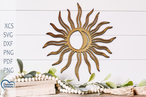 Download Sun and Moon SVG. Home Decor Lazer Cut - Decor Collection