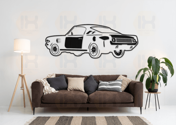 Download Classic Car Wall Art Decor for Laser Cut - Decor Collection