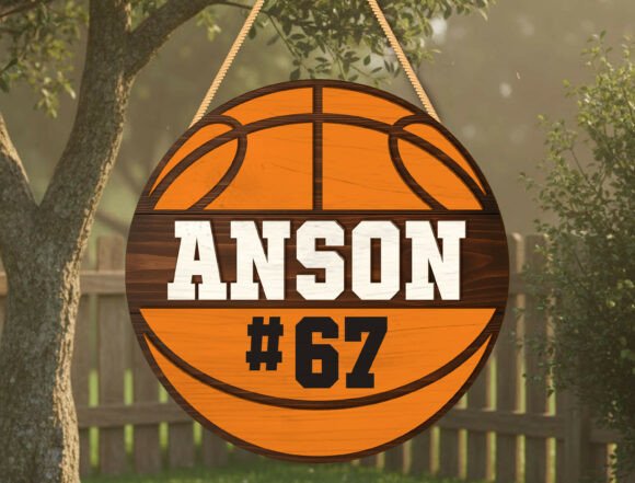 Download Custom Basketball Name Door Sign Decor - Decor Collection