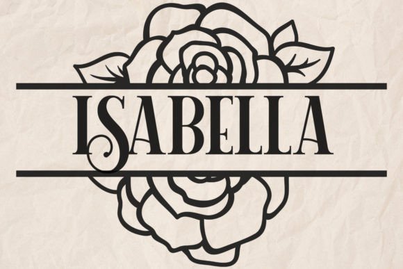 Download Rose Split Monogram SVG - Premium Resources