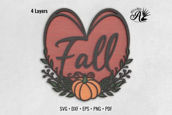 Download Fall Love 3D Layered Art - Love Collection