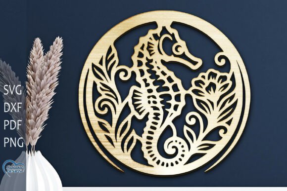 Download Seahorse Laser Cut Home Decor. - Decor Collection