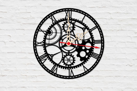 Download Decorative Wall Clock Laser Cut - Decor Collection