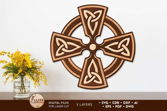 Download Celtic Cross Decorative Wall Panel - Decor Collection